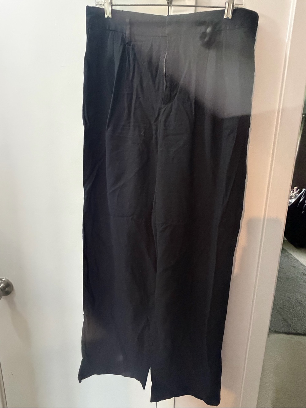 a new day Black Elastic Waist Wide-Leg Pants